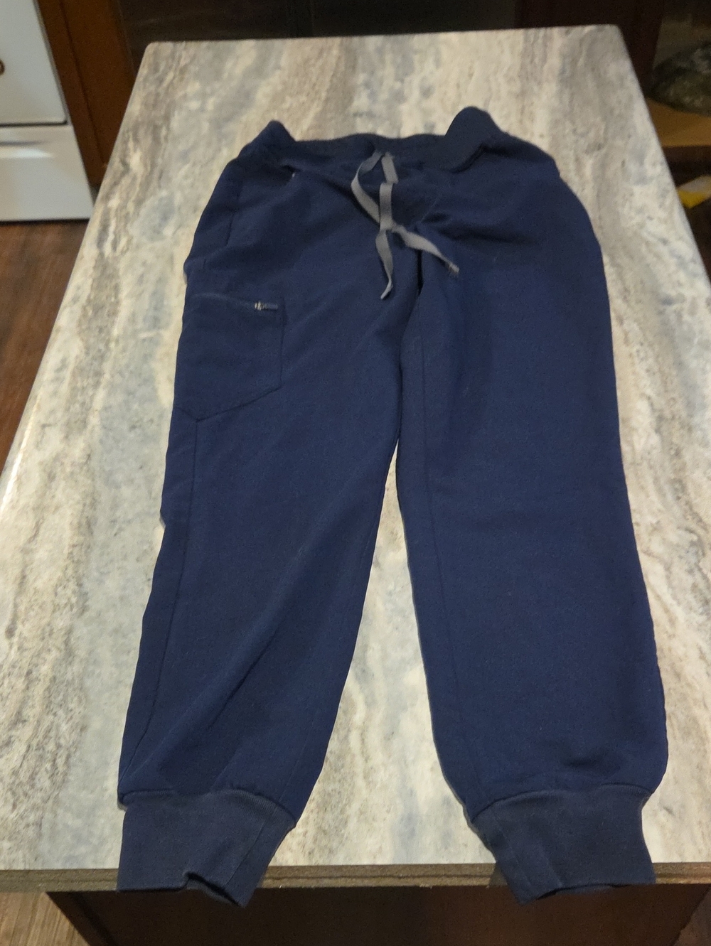 Navy Drawstring Scrub Pants